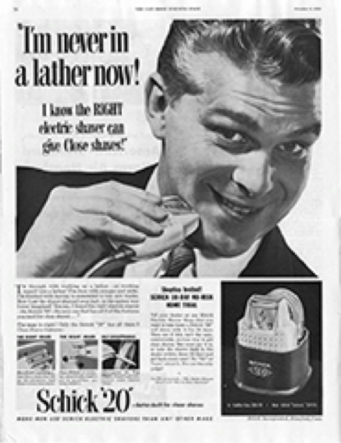 世界最早電動刮鬍刀 原型問世